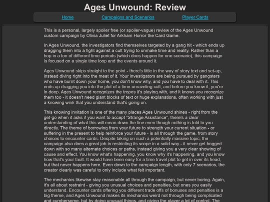 campaigns/agesunwound/agesunwound_review screenshot