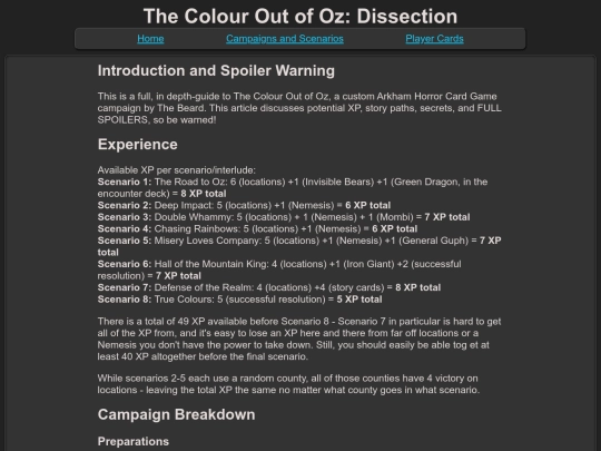 campaigns/colouroutofoz/colouroutofoz_dissection screenshot