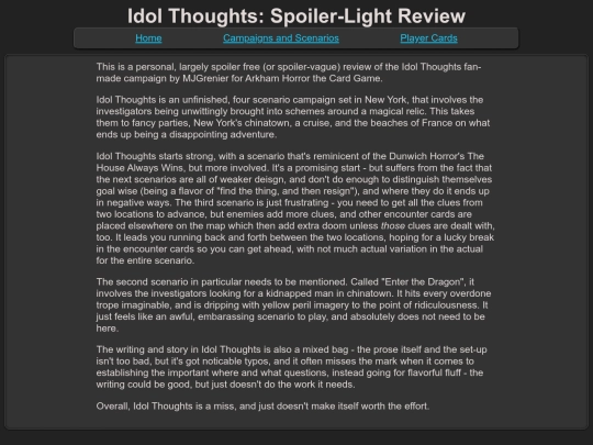 campaigns/idolthoughts/idolthoughts_review screenshot