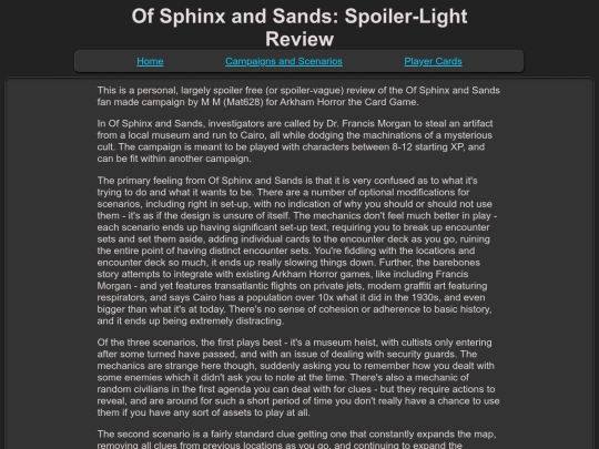 campaigns/sphinxandsands/sphinxandsands_review screenshot