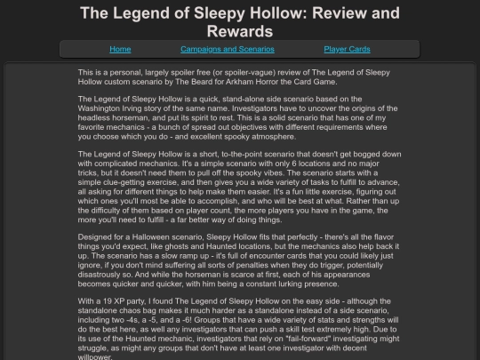 standalone/sleepyhollow screenshot