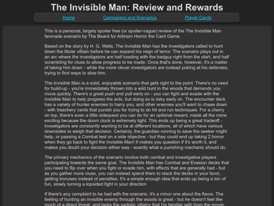 standalone/theinvisibleman screenshot