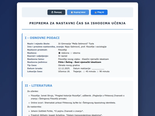 NP F&S/Fihte i Šeling screenshot