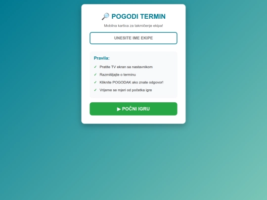 Pogoditermin screenshot
