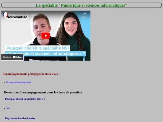 Accompagnements pédagogiques des élèves screenshot