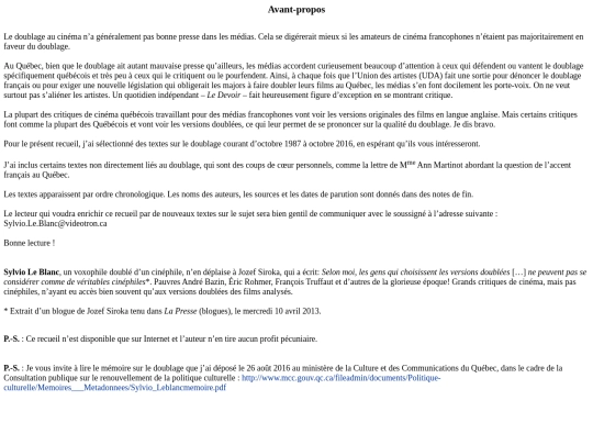 Livre.Doublage.2016-Avant-propos screenshot
