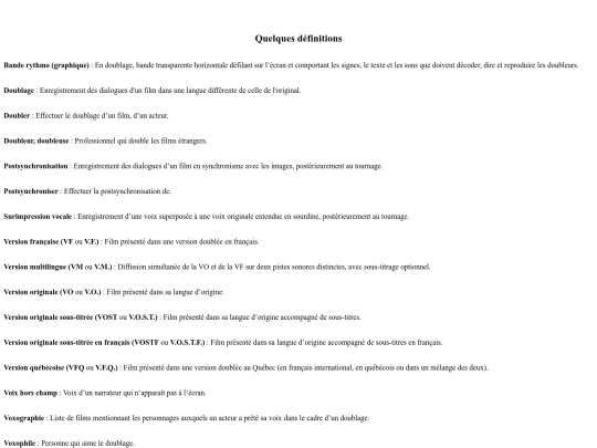 Livre.Doublage.2016-Definitions screenshot