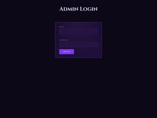 bingo/admin screenshot