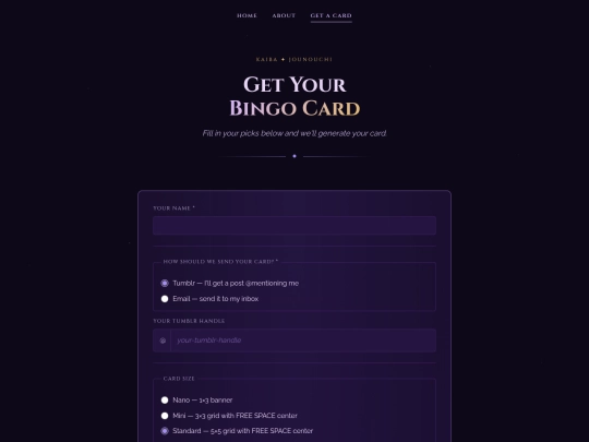 bingo/card screenshot