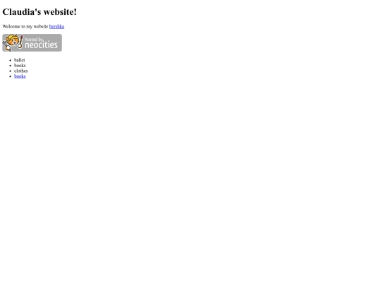claudiatutorialneocities screenshot