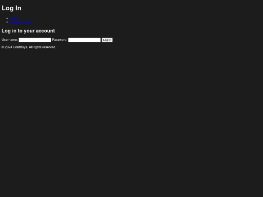 login screenshot
