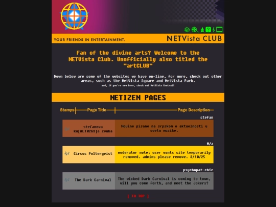 netvistaclub screenshot