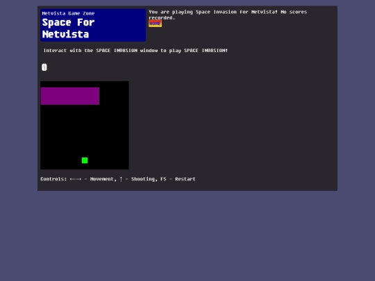 netvistapark/games/spaceinvasion screenshot