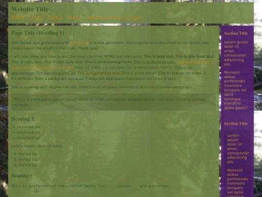 index screenshot