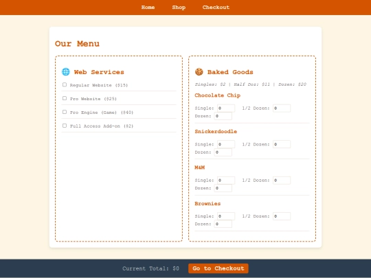 idktest/shop screenshot