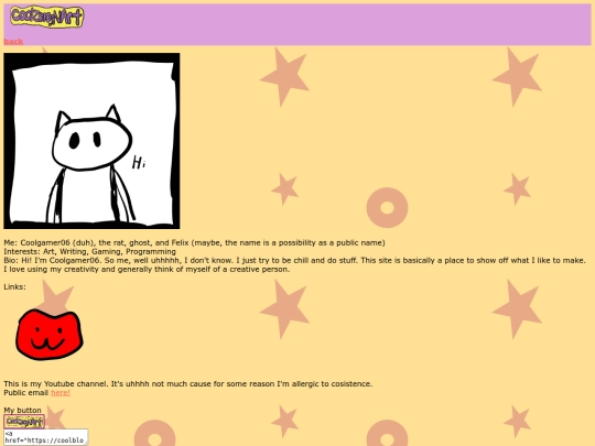 about me/about me screenshot