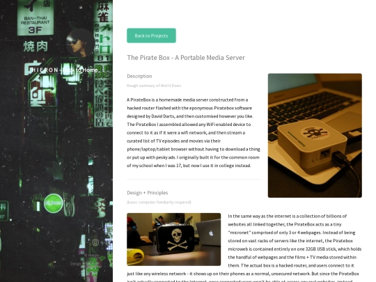 Pages/projpiratebox screenshot