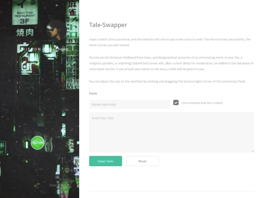 Pages/taleswapper screenshot