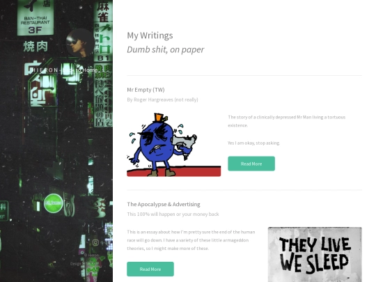 Pages/writing screenshot