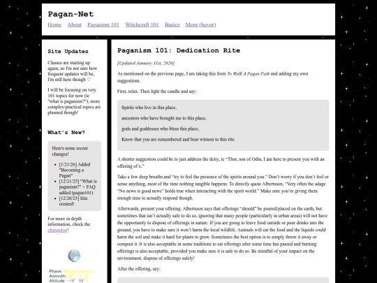 pagan101/dedication screenshot