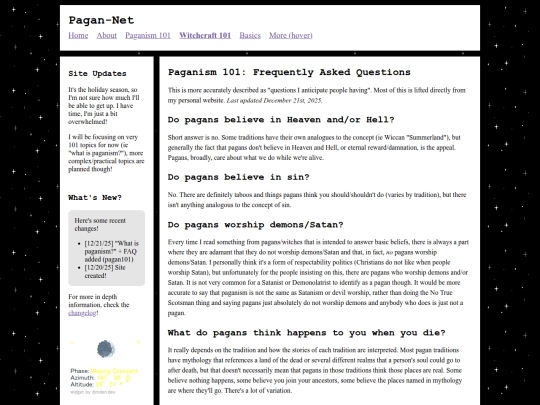 pagan101/faq screenshot