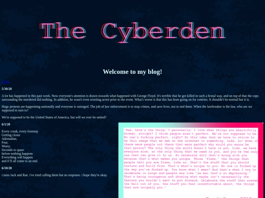blog screenshot
