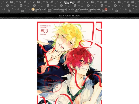 nsfw/fanfic/Hypnosis Mic/Yoi Yoi screenshot