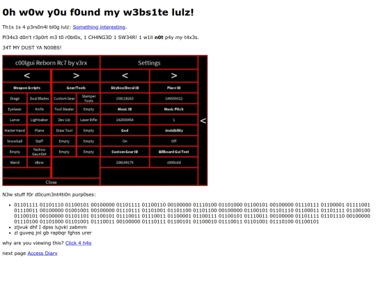 index screenshot