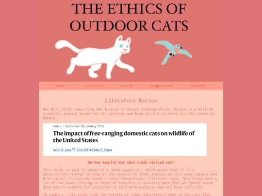 literature screenshot