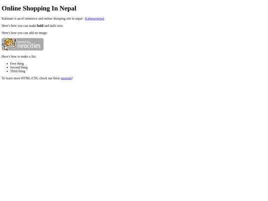 index screenshot