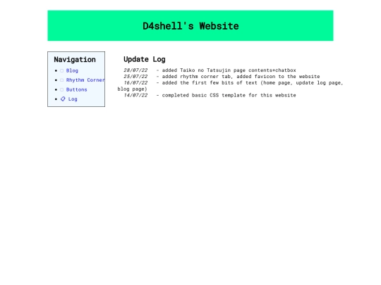 Home/update_log screenshot