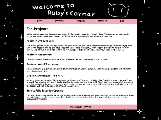 fan_projects screenshot