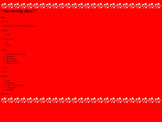 shopliftingdiary screenshot