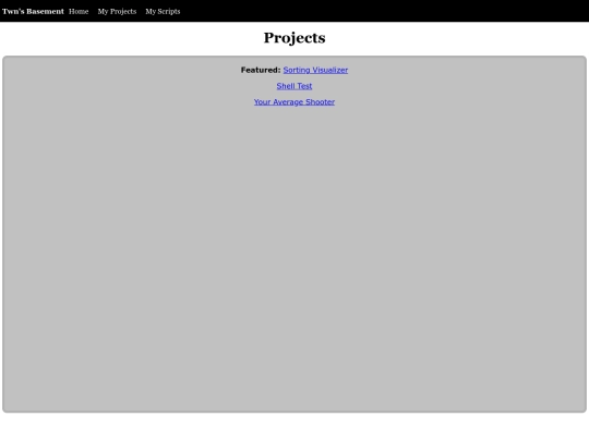 projects screenshot