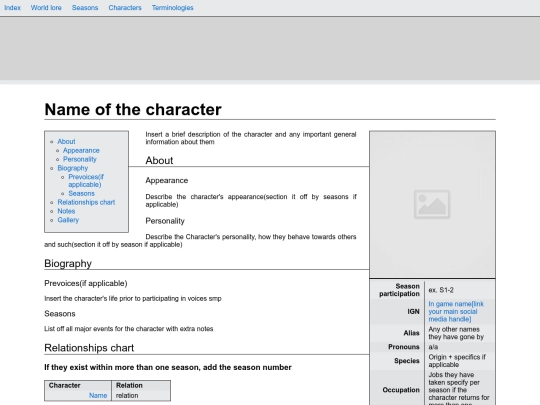 charactertemplate screenshot