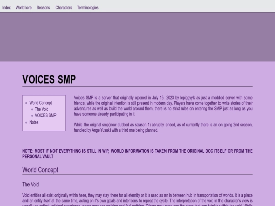 index screenshot