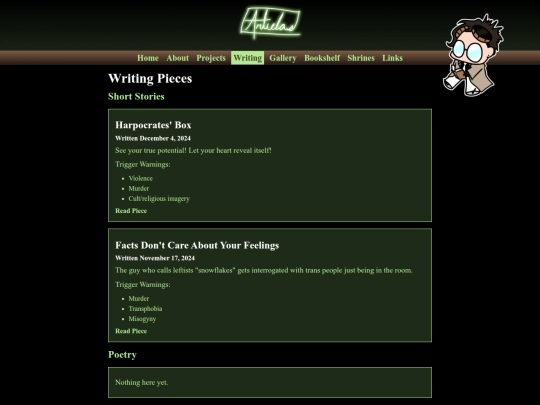 writing screenshot