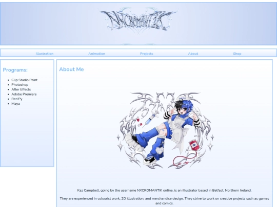 page/about screenshot