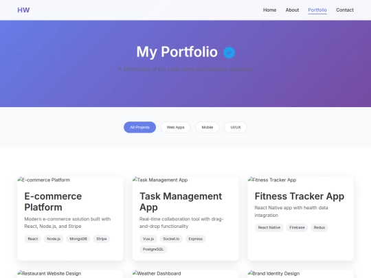portfolio screenshot