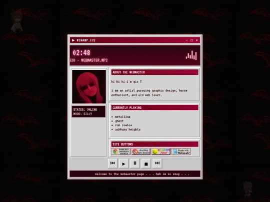 webmaster screenshot