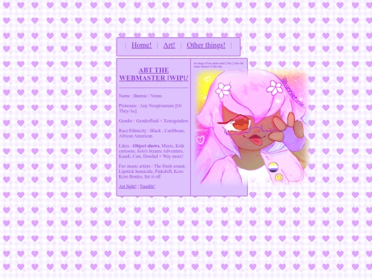 first attempt a personal web/abtme screenshot
