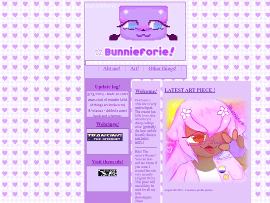 first attempt a personal web/home screenshot