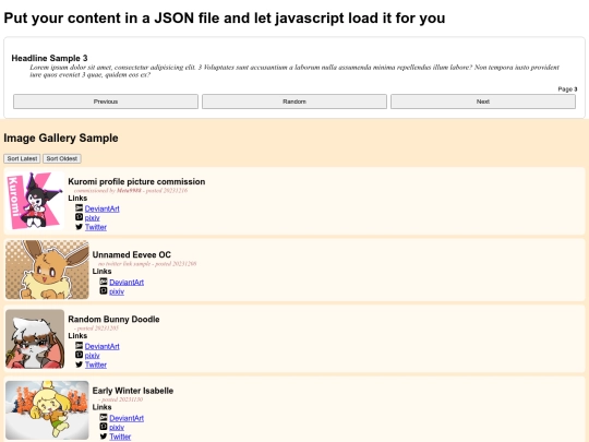 jsonVtest screenshot