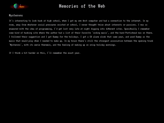 web-memories screenshot