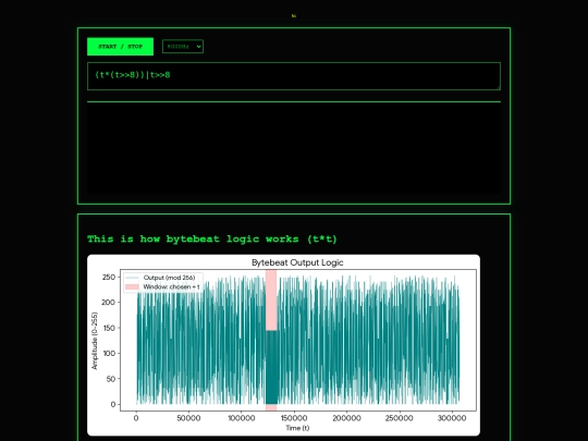 bytebeat screenshot