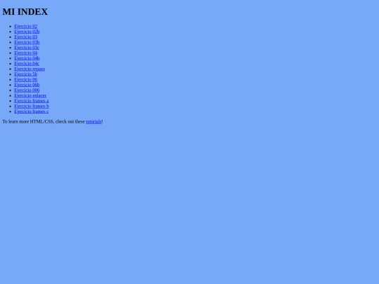 index screenshot