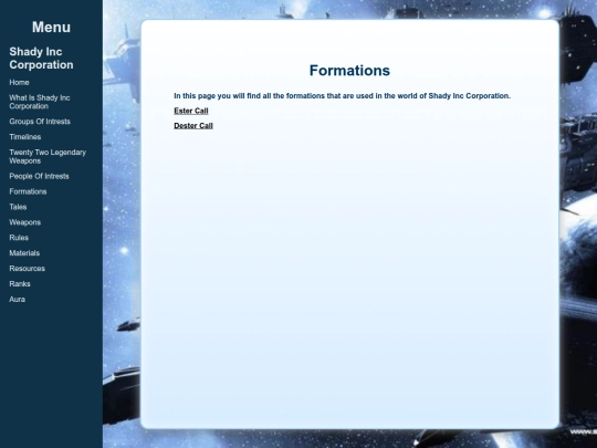 Formations screenshot
