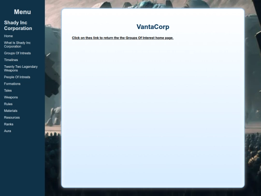 Vantacorp screenshot