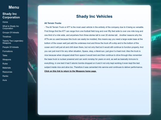 vechiles screenshot