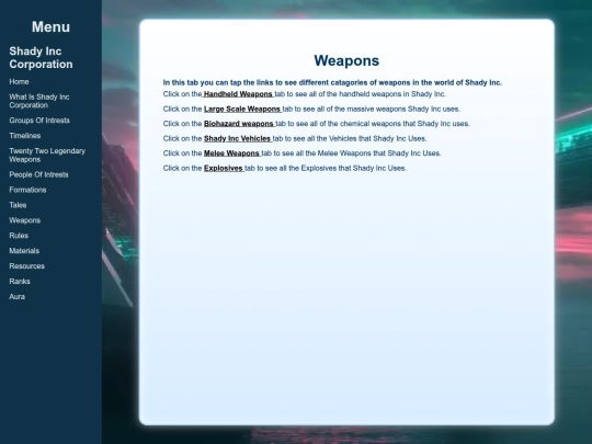 wepons screenshot